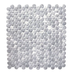 Bardiglio Penny Round - glass tile